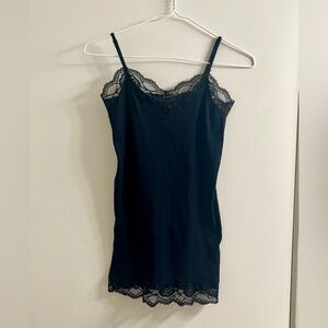Energie Black Cami with Lace Detail